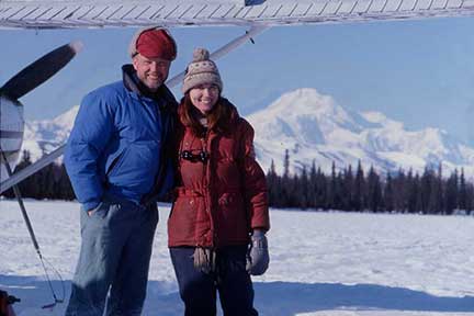 Dennis and Susan with Mt. McKinley in the background