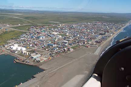 Shishmaref from the air