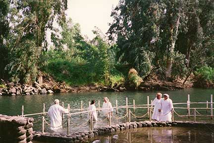 Baptisms at the Jordan River
