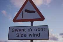 Sign: Side wind