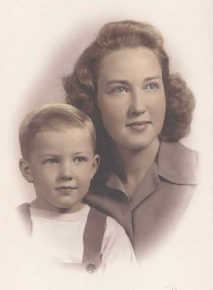 Young Dennis and his mother