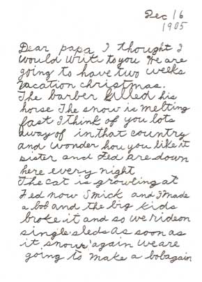 Grandpa's letter